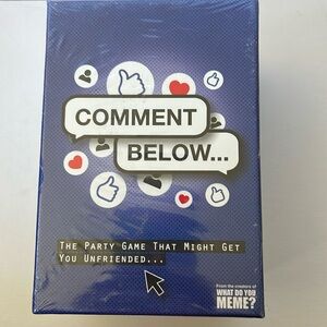 Comment Below Adult Party Game - From the Creators of What Do You Meme - New